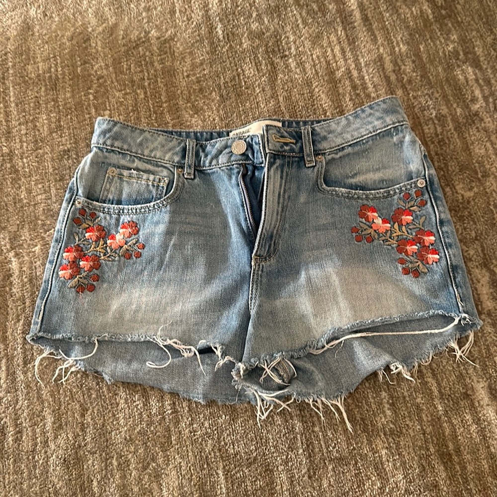 Garage festival denim shorts - size 7